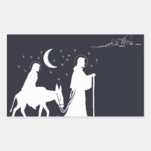 Die Reise nach Bethlehem Rechteckige Sticker