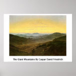 Die riesigen Berge durch Caspar David Friedrich Poster