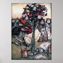Die Rosen rot malen Plakat