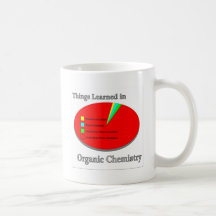 Die Sachen I gelernt in der Bio Chemie Kaffee Tassen