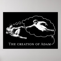 Die Schaffung von Adam (Gott) Plakat