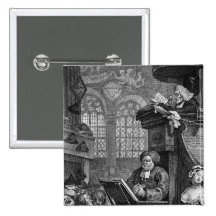 Die schlafende Versammlung, 1736 Anstecknadelbuttons