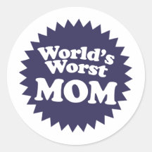 Die schlechteste Mamma der Welt Aufkleber