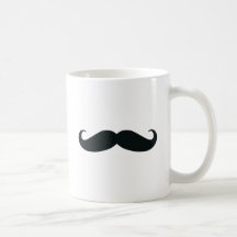 Die Schnurrbart-Entwürfe Kaffee Tasse