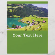 Die Schweiz-Landschaft Flyerdesign