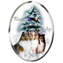 Die Shetlandinseln-Schäferhund-Weihnachtsgeschenk- Photo Skulptur