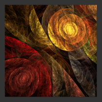 Die Spirale Leben-des abstrakten Kunst-Druckes poster