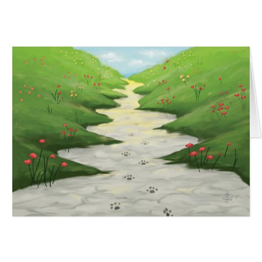 Die Straße zum Himmel… (Haustier-Beileidskarte)