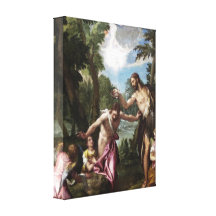 Die Taufe von Christus durch Paolo Veronese Gespannte Galerie Drucke
