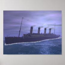 Die titanischen Segel in Geschichte Plakatdrucke