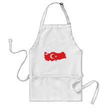 Die Türkei-Konturnflaggenikone Schürzen