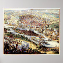 Die türkische Belagerung von Wien 1863 Poster