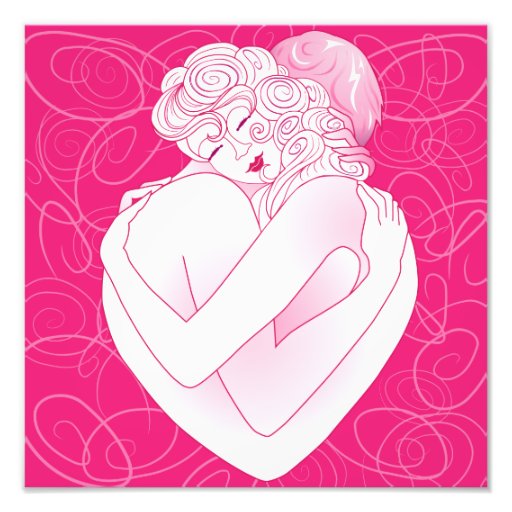 Die Umarmung Fotodruck Liebe