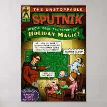 Die unaufhaltsame Sputnik-Weihnachtsabdeckung Plakat