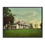 Die Villa, Mount Vernon seltenes Photochrom Postkarte