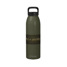 Die Wasser-Flasche von Bayes Theorem Wiederverwendbare Wasserflasche