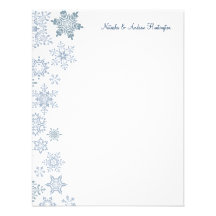 Die Wedding Winter-Schneeflocken danken Ihnen zu k Personalisierte Einladungskarten