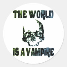 DIE WELT IST EIN VAMPIR AUFKLEBER