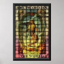 Die Weltkarte vom Tarot Posterdruck