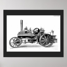 Die Zugkraft-Motor des Ploughmans Posterdrucke