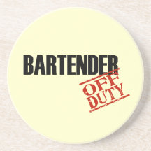 DIENSTFREIER Barkeeper Untersetzer