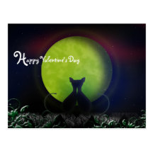 Diese atemberaubende gelbe Postkarte Mondvalentine