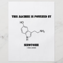 Diese Maschine wird angetrieben durch Serotonin (C Flyerdruck