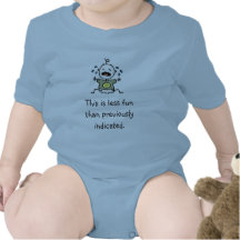 Dieses ist weniger Spaß als vorher angezeigt Baby Strampler