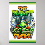 Dieses Planeten-ist zum Kotzen (23X35) Plakat