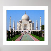 Digital, die Taj Mahal malen Posterdruck