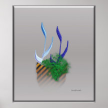 Digital-Pflanze Plakatdruck
