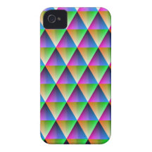 Digital Radial Colours Blur Glow Art Beautiful Des iPhone 4 Cases