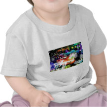 Digital Radial Colours Blur Glow Art Beautiful Des Tee Shirt