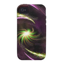 Digital-Radialfarbunschärfe GlowArt schönes Desi iPhone 4 Case