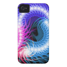 Digital-Radialfarbunschärfe GlowArt schönes Desi iPhone 4 Hüllen