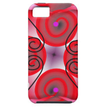 Digital-Radialfarbunschärfe GlowArt schönes Desi Etui Fürs iPhone 5