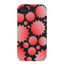 Digital-Radialfarbunschärfe GlowArt schönes Desi iPhone 4 Cover