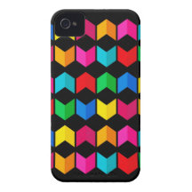 Digital-Radialfarbunschärfe GlowArt schönes Desi iPhone 4 Case-Mate Hülle