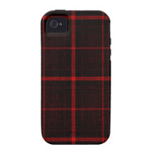 Digital-rotes kariertes Case-Mate iPhone 4 case
