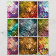 DIGITAL-ZUSAMMENSTELLUNGS-MOSAIK-QUADRAT-MUSTER GL INDIVIDUELLE FLYER