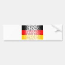 digitale Flagge (Deutschland) Autosticker