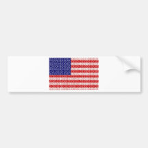digitale Flagge (USA) Autosticker