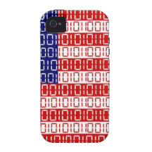 digitale Flagge (USA) Case-Mate iPhone 4 Cover