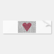 digitale Liebe Auto Sticker