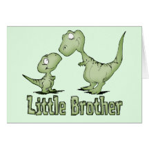 Dinosaurier-kleiner Bruder Grußkarte