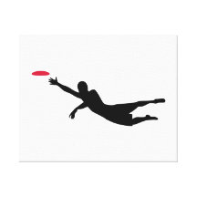 Disc golf frisbee gallery wrapped canvas
