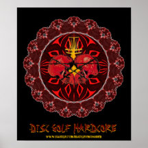 DISC-GOLF-HARDCORE POSTER