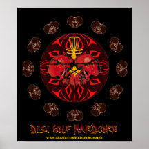 DISC-GOLF-HARDCORE PLAKATE