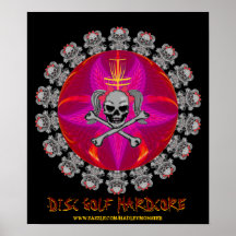 DISC-GOLF-HARDCORE POSTERDRUCK
