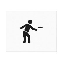 Disc golf sports gallery wrap canvas